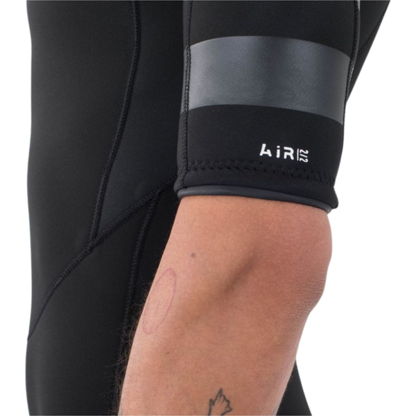 2025 Hurley Heren Air 2/2mm Borst Ritssluiting Korte Mouwen Wetsuit MFS0013212 - Black